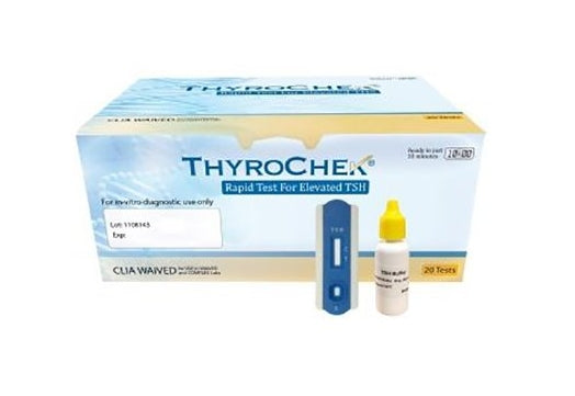 Thyroid Testing Test Kit ThyroChek Thyroid Stimulating Hormone (TSH) 20 Tests CLIA Waived 
