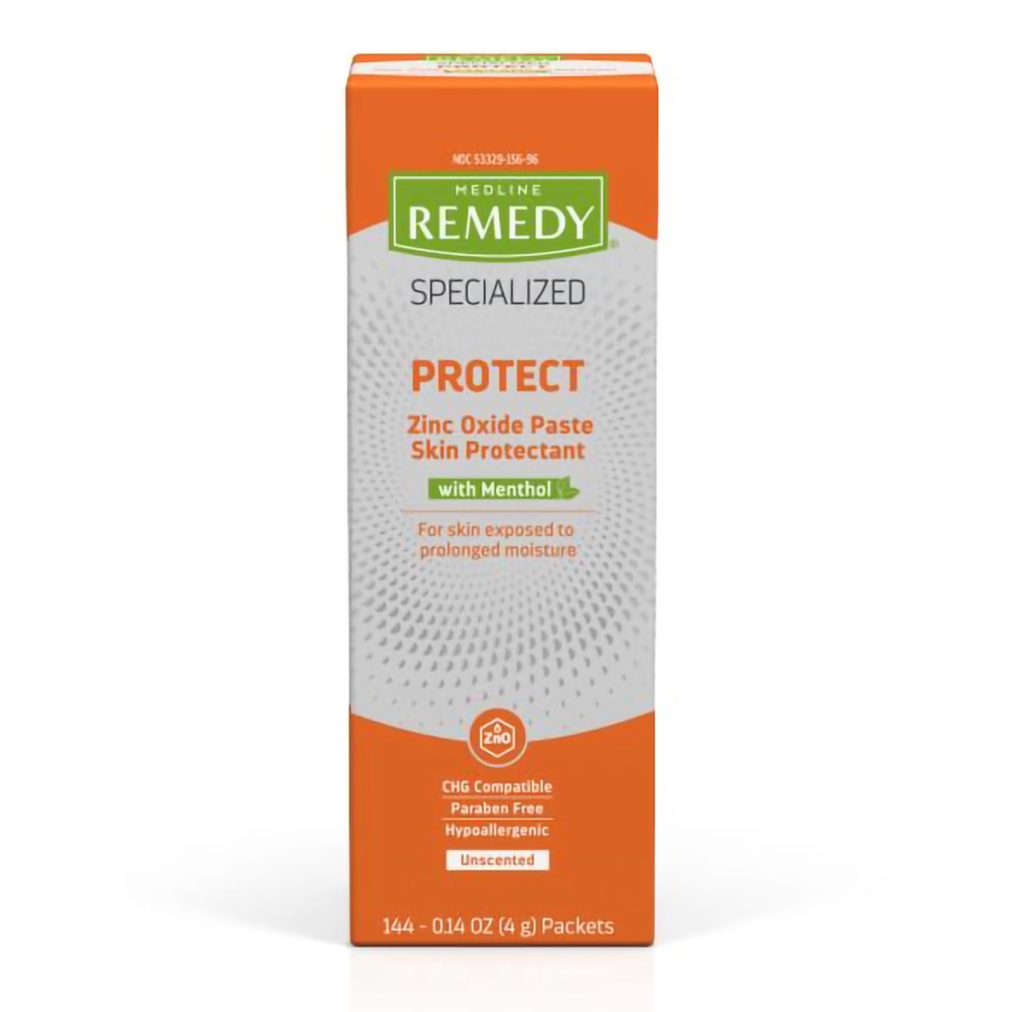 Skin Protectant Medline Remedy Specialized Protect 4 Gram Individual Packet Unscented Paste CHG Compatible (144/GR)