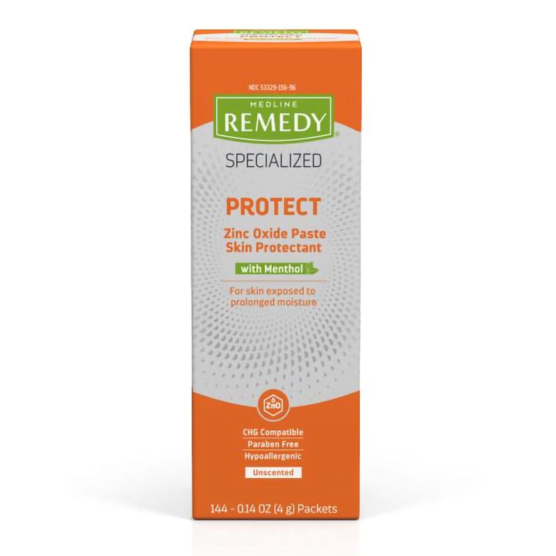 Medline Skin Protectant Medline Remedy Specialized Protect 4 Gram Individual Packet Unscented Paste CHG Compatible (MSC092554PACK / GR) 