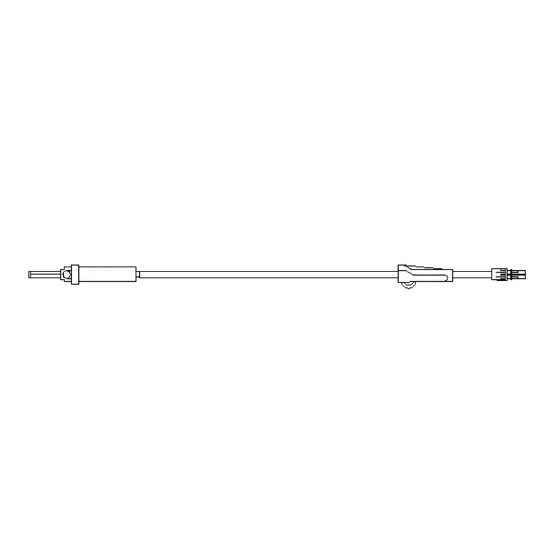 IV Pump Set Z-800 Pump Without Ports 20 Drops / mL Drip Rate Without Filter 105 Inch Tubing Solution 