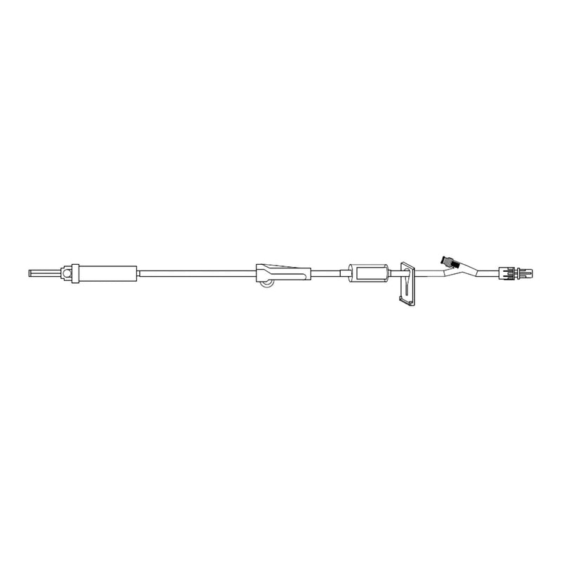 IV Pump Set Z-800 Pump 1 Port 20 Drops / mL Drip Rate 0.22 Micron Filter 105 Inch Tubing Solution (Case of 50)
