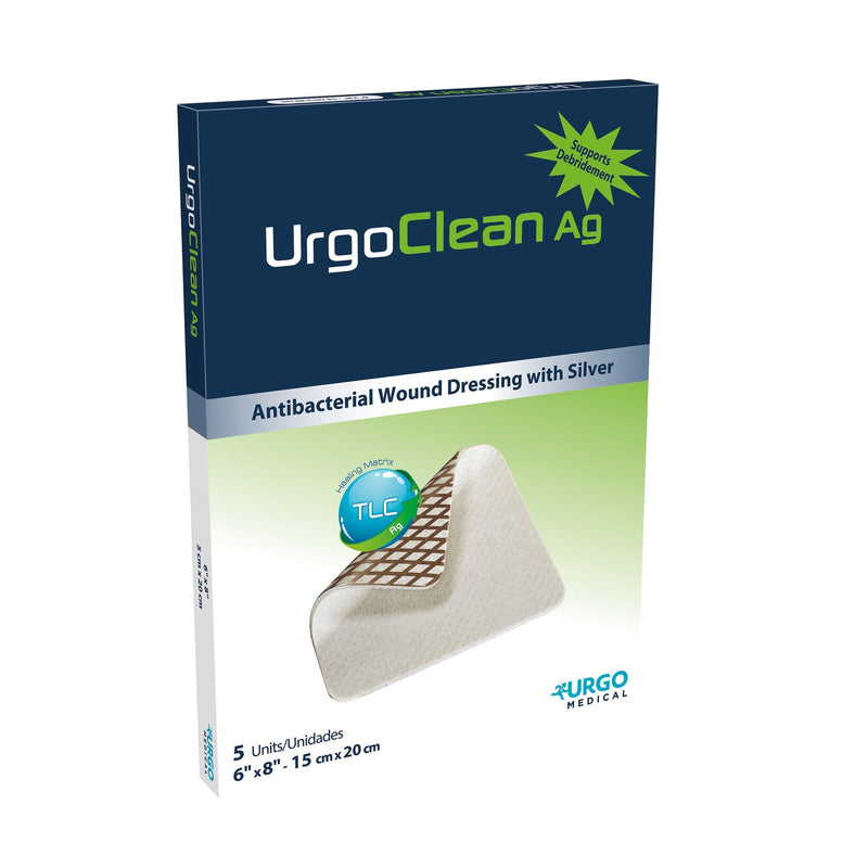 Silver Dressing UrgoClean Ag 6 X 8 Inch Rectangle Sterile 