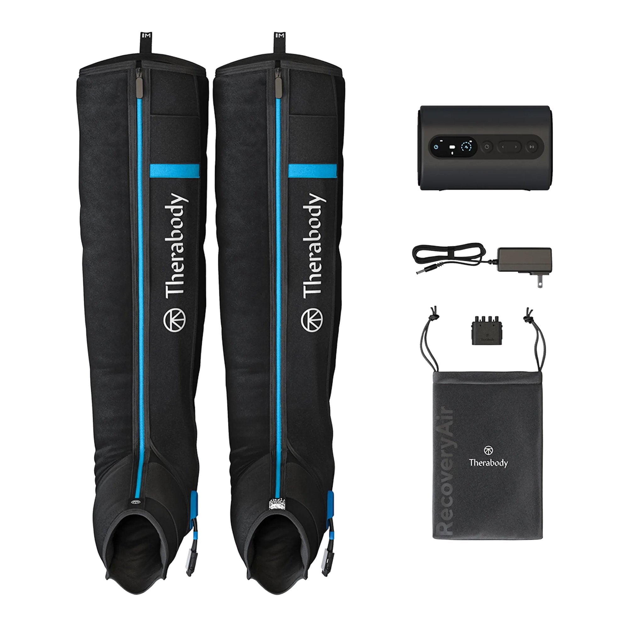 Compression Massage Garment & Pump RecoveryAir Prime Pump: 3-1/2 X 5-2/5 X 8-3/10 Inch / Boot: 35-1/2 to 41 Inch Outseam Length, Up to 31-9/10 Inch MaX Width 