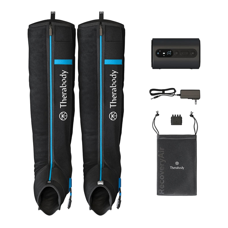 Compression Massage Garment & Pump RecoveryAir Prime Pump: 3-1/2 X 5-2/5 X 8-3/10 Inch / Boot: 35-1/2 to 41 Inch Outseam Length, Up to 31-9/10 Inch MaX Width 