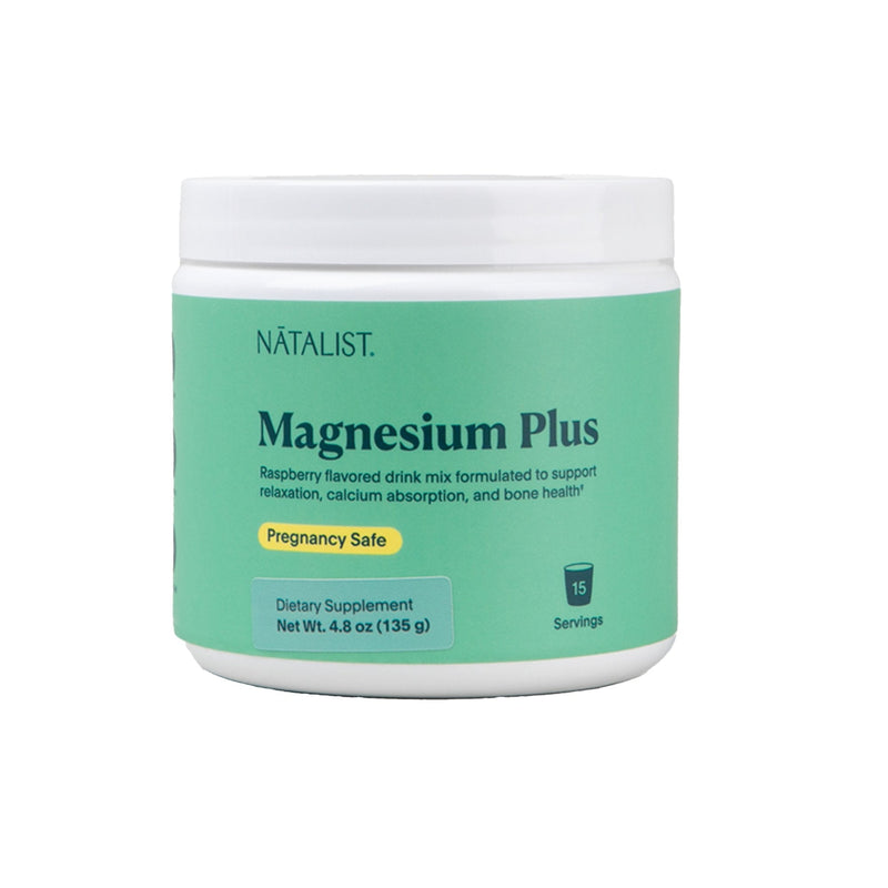 Oral Supplement Natalist Magnesium Plus Raspberry Flavor Powder 4.8 oz. Jar 