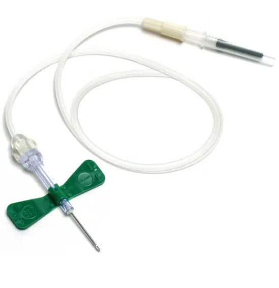Vacuette Blood Collection Set 21 Gauge 3/4 Inch Needle Length Safety Needle 12 Inch Tubing Sterile (Case of 1080)