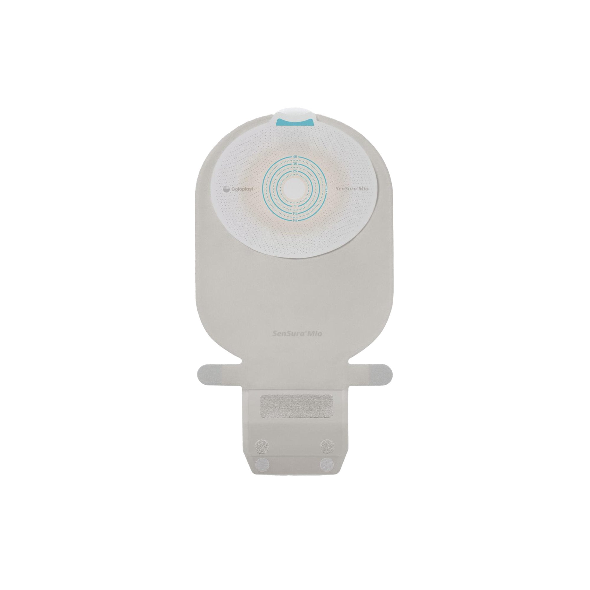 Ostomy Pouch SenSura Mio One-Piece System Flat, Trim to Fit 3/8 to 2-3/4 Inch Stoma Drainable 