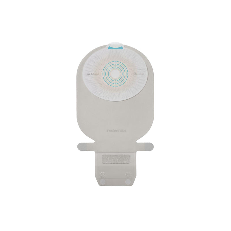 Ostomy Pouch SenSura Mio One-Piece System Flat, Trim to Fit 3/8 to 2-3/4 Inch Stoma Drainable 