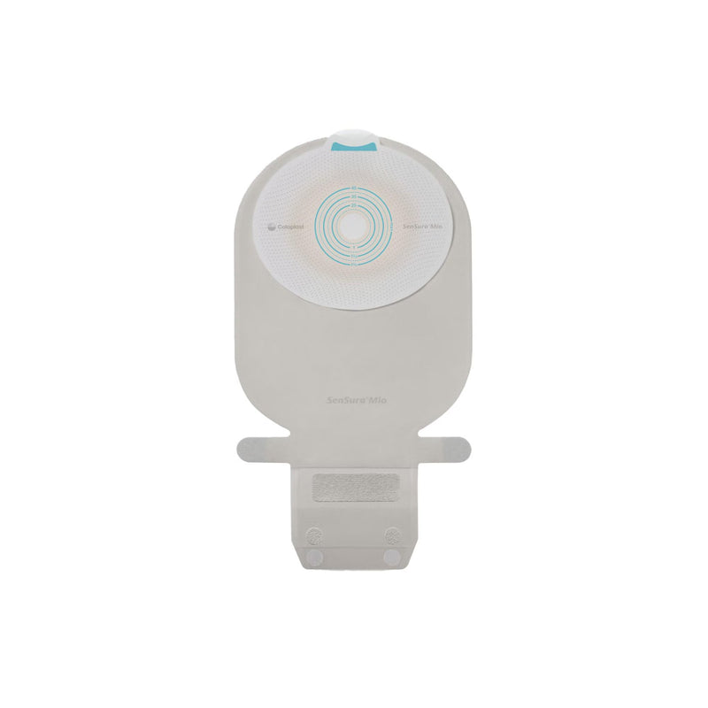 Ostomy Pouch SenSura Mio One-Piece System Flat, Trim to Fit 3/8 to 2-3/4 Inch Stoma Drainable 