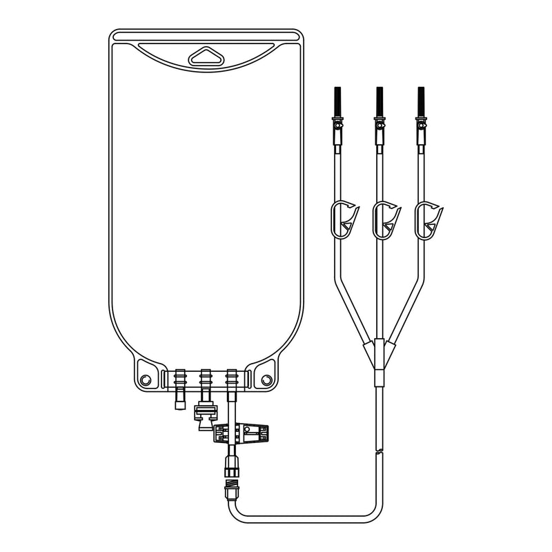 EVA Empty Bag McKesson 2,000 mL Gravity 