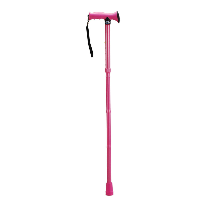 Folding Cane Nova Aluminum 31 to 35 Inch Height Pink (Each)