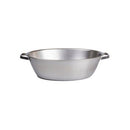 BASIN WASH FOOT 10L ROUNDSTAINLESS STEEL W/HANDLES