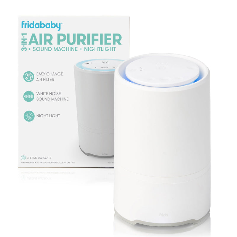 Air Purifier Fridababy 150 sq ft. 7 X 7 X 9.5 Inch AC Power Hepa and Carbon Filter 3 Speeds 