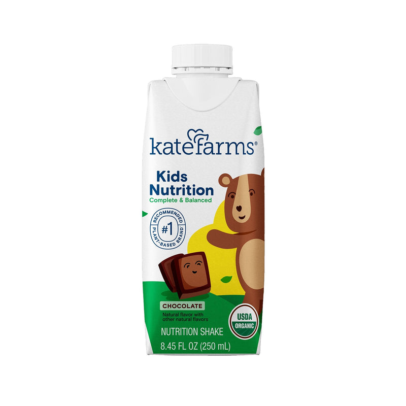 Pediatric Oral Supplement Kate Farms Kid's Nutrition Chocolate Flavor 8.45 oz. / 250 mL Reclosable Carton Liquid Organic Pea Protein 