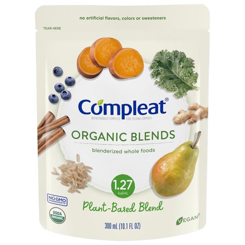 Tube Feeding Formula Compleat Organic Blends Plant-Based Unflavored Liquid 10.1 oz. Pouch 