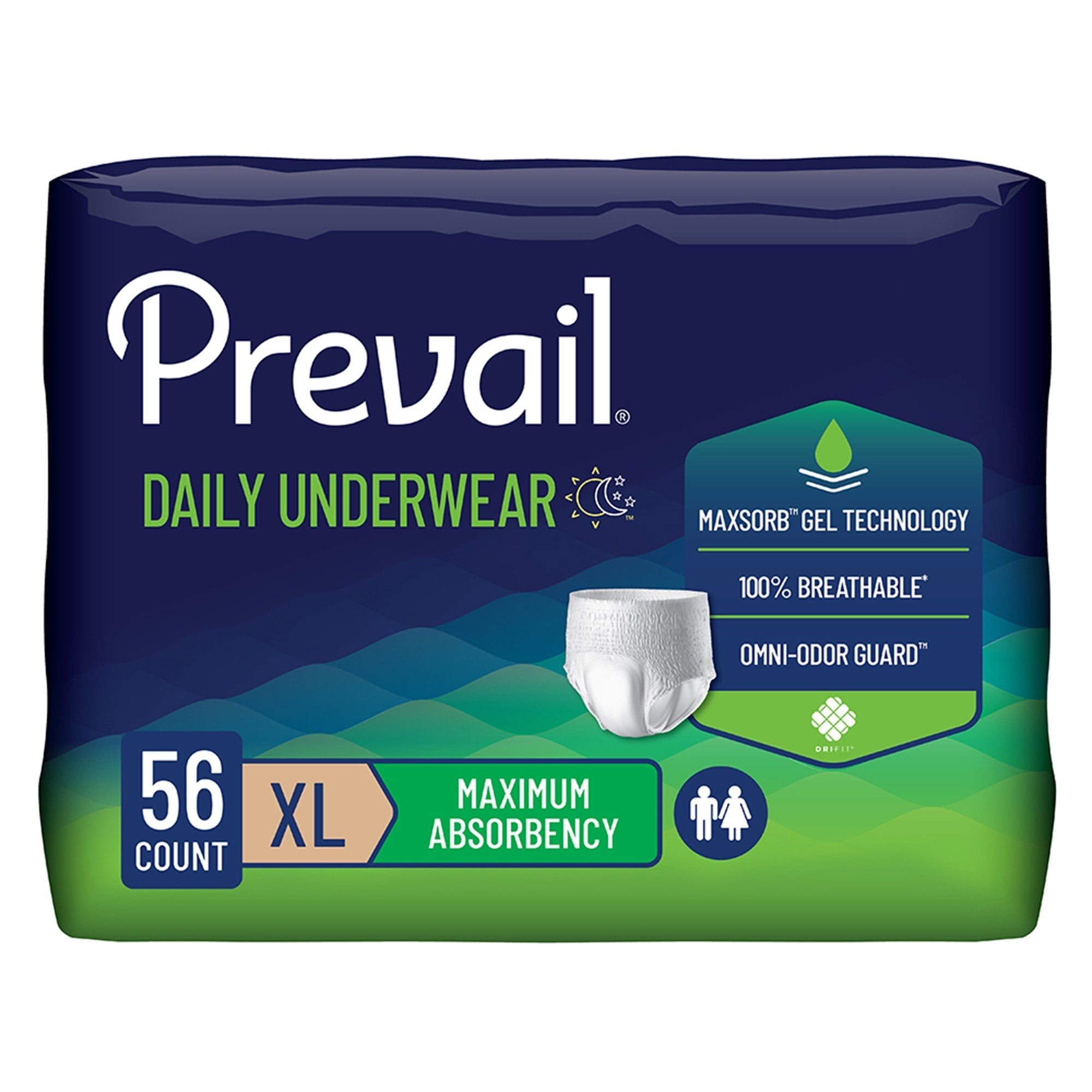 First Quality Products LLC Prevail Maximum Absorbent Underwear, Extra Large (4/CS) 