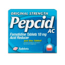 Pepcid AC 10 mg Famotidine Acid Reducer Tablets Original Strength (1080/CS)