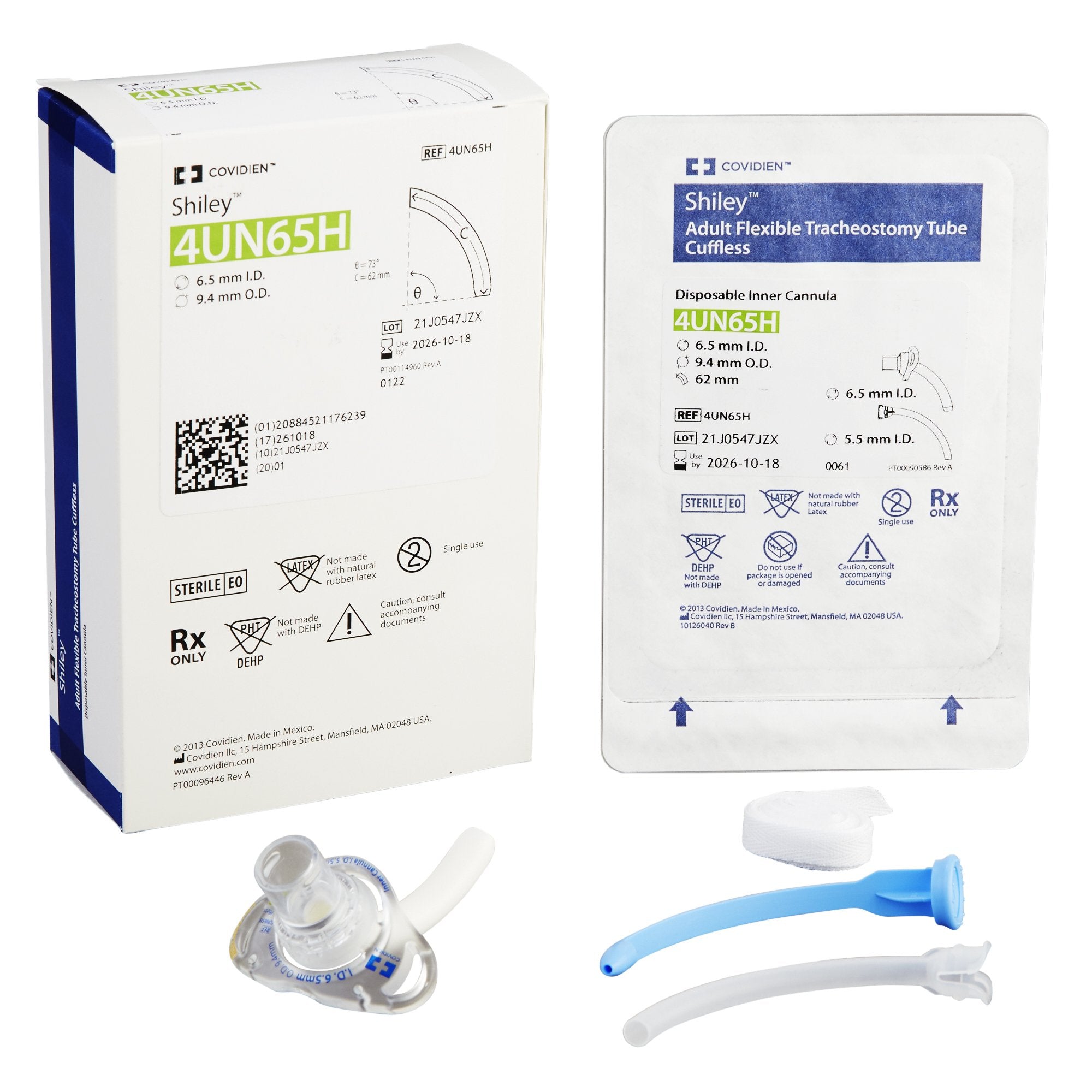 Uncuffed Tracheostomy Tube Shiley Adult 