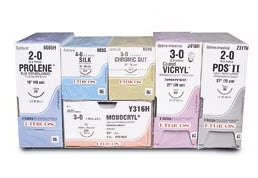 Absorbable Suture with Needle PDS II Polydioxanone CP-1 1/2 Circle Reverse Cutting Needle Size 2-0 Monofilament 