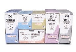 Absorbable Suture with Needle PDS II Polydioxanone CP-1 1/2 Circle Reverse Cutting Needle Size 2-0 Monofilament 