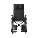 McKesson Brand McKesson Reclining Wheelchair, 20-Inch Seat Width 