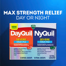 Vicks DayQuil/NyQuil Severe Cold & Flu LiquiCaps (Carton of 24)