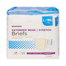 McKesson Extended Wear Maximum Absorbency Incontinence Brief, Large / X-Large (Case of 56)