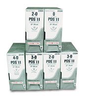 Absorbable Suture with Needle PDS II Polydioxanone CP-2 1/2 Circle Reverse Cutting Needle Size 0 Monofilament 