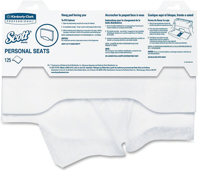 Scott Toilet Seat Cover, 15 x 18 Inch (Case of 3000)