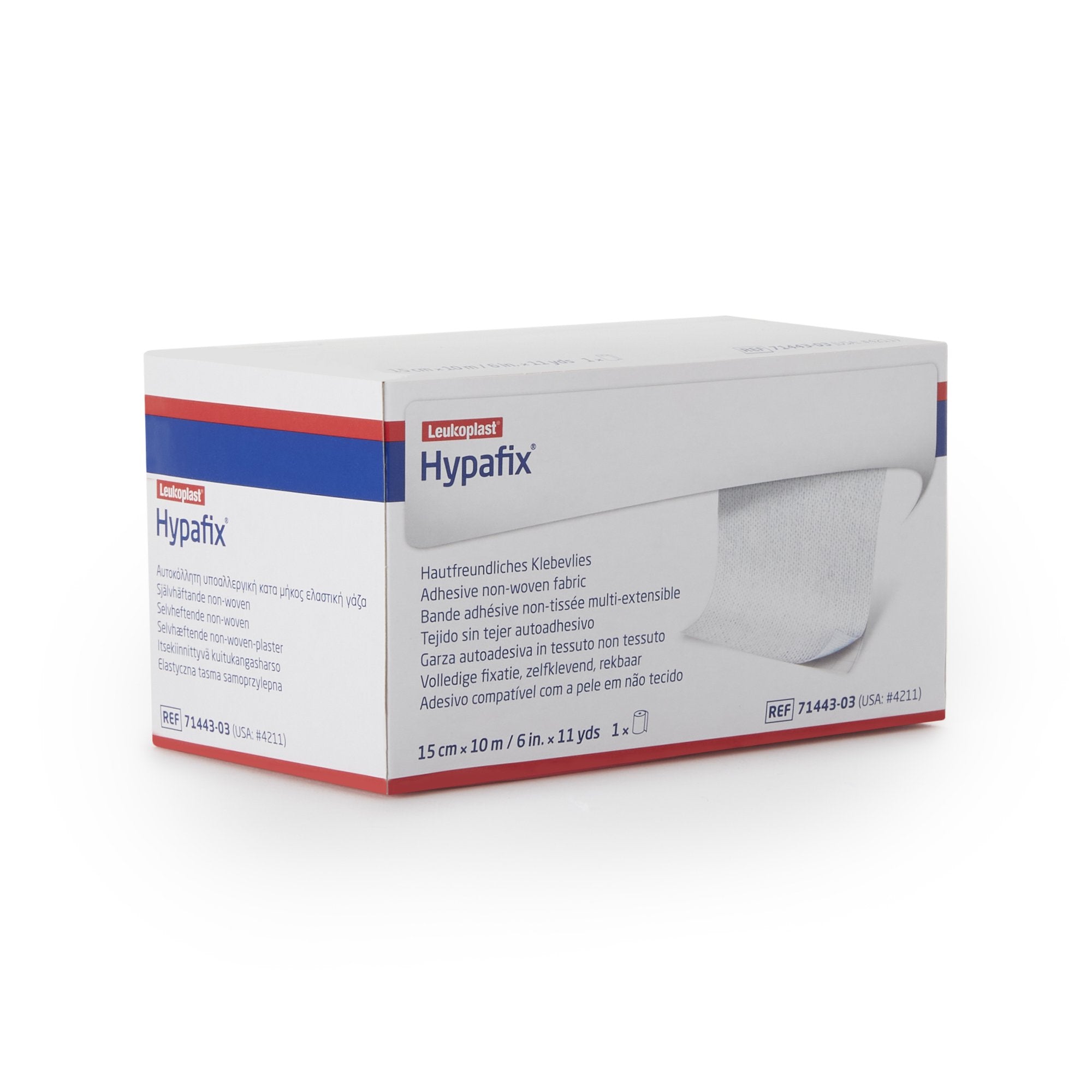 BSN Medical Hypafix Nonwoven Dressing Retention Tape, 6 Inch x 10 Yard, White (24/CS) 