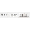 McKesson Molded Foam Seat Cushion, 16 x 16 x 3 Inch (Case of 4)