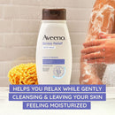 Aveeno Stress Relief Body Wash Lavender, 18-ounce Bottle (Each)