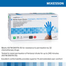 McKesson Confiderm 6.8C Nitrile Exam Glove, Medium, Blue (Case of 10 Boxes)