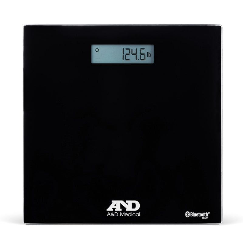 A&D Engineering Floor Scale A&D Medical Digital Display 200 kg Capacity Chrome Battery Operated 