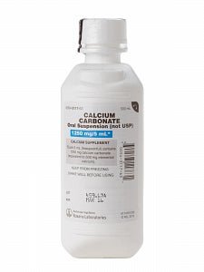 Calcium Carbonate Oral Suspension for Phosphate Removal & Antacid, 5mL Unit Dose (Case of 40)