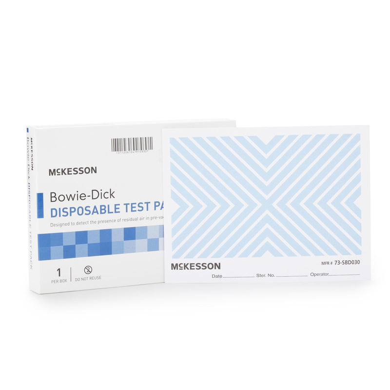 McKesson Sterilization Bowie-Dick Test Pack (Case of 30 Testss)