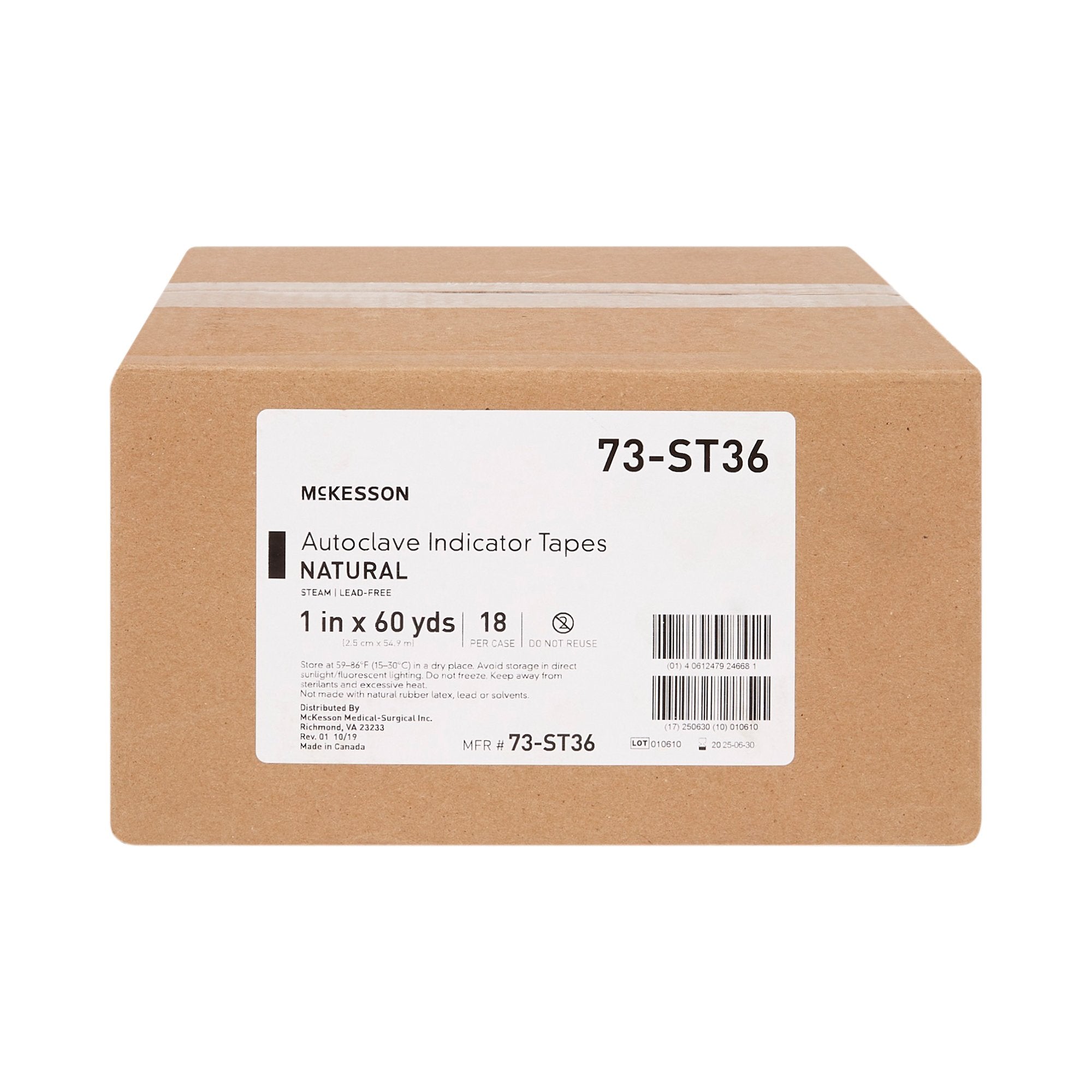 McKesson Brand McKesson Steam Indicator Tape, 1 Inch x 60 Yard (18/CS)