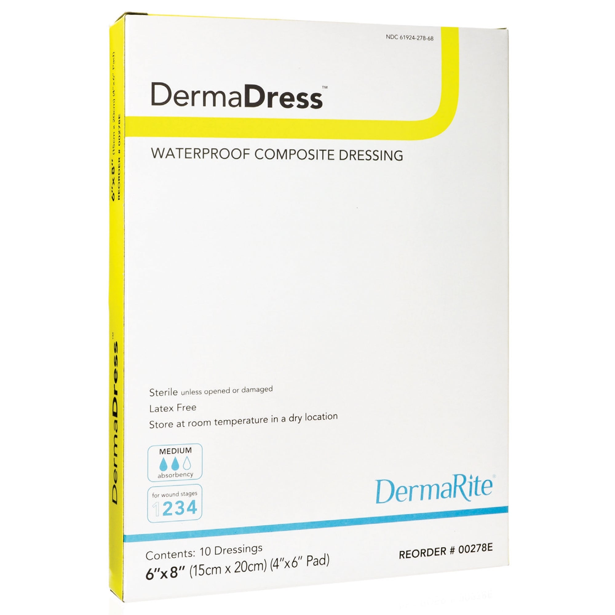Sion Brands LLC DermaDress Composite Dressing, 6 x 8 inch (10/BX) 