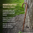 Brazos Twisted Oak Crookneck Cane, 37-Inch Height, Red (Each)
