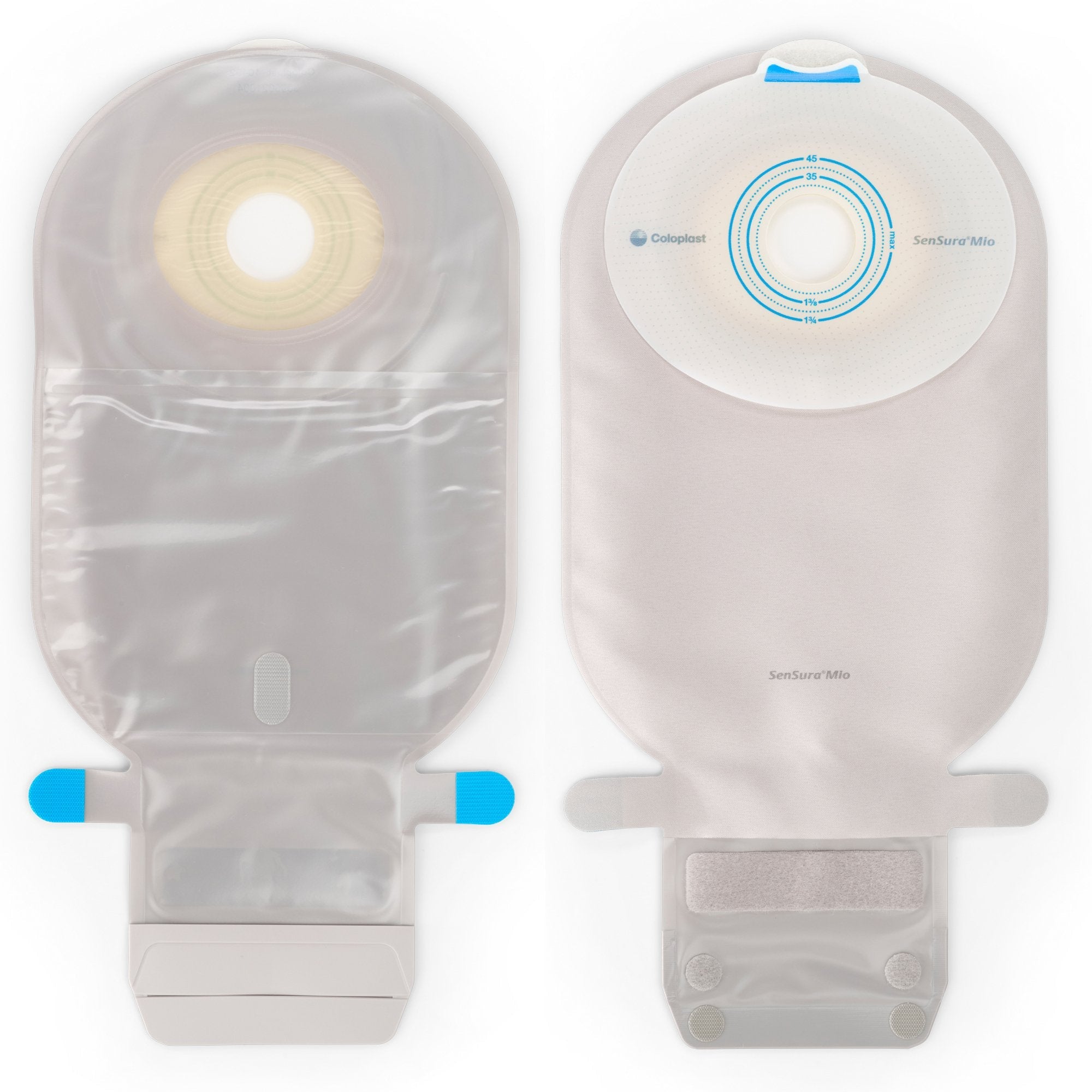 Coloplast SenSura Mio Flat 1-Piece Transparent Ostomy Pouch, 28mm Stoma (10/BX) 