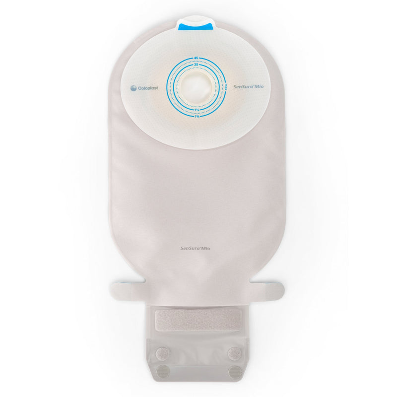 Coloplast SenSura Mio Flat 1-Piece Transparent Ostomy Pouch, 28mm Stoma (10/BX) 