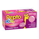 Pepto Kids Chewable Tablets Bubble Gum Flavor (Box of 24)