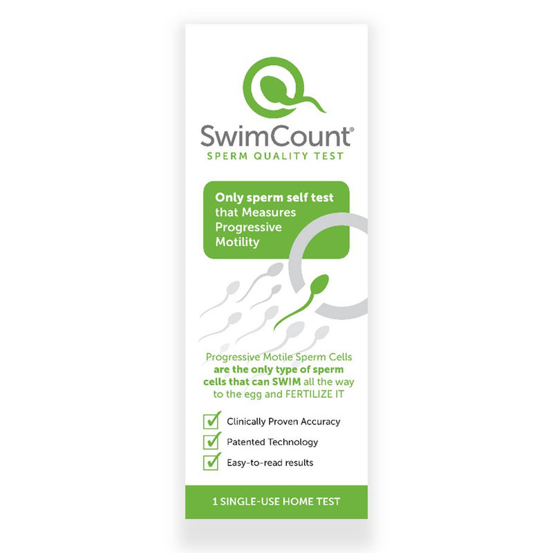 2San LLC SwimCount Sperm Quality Test, One Single-Use Home Test (24/CS) 