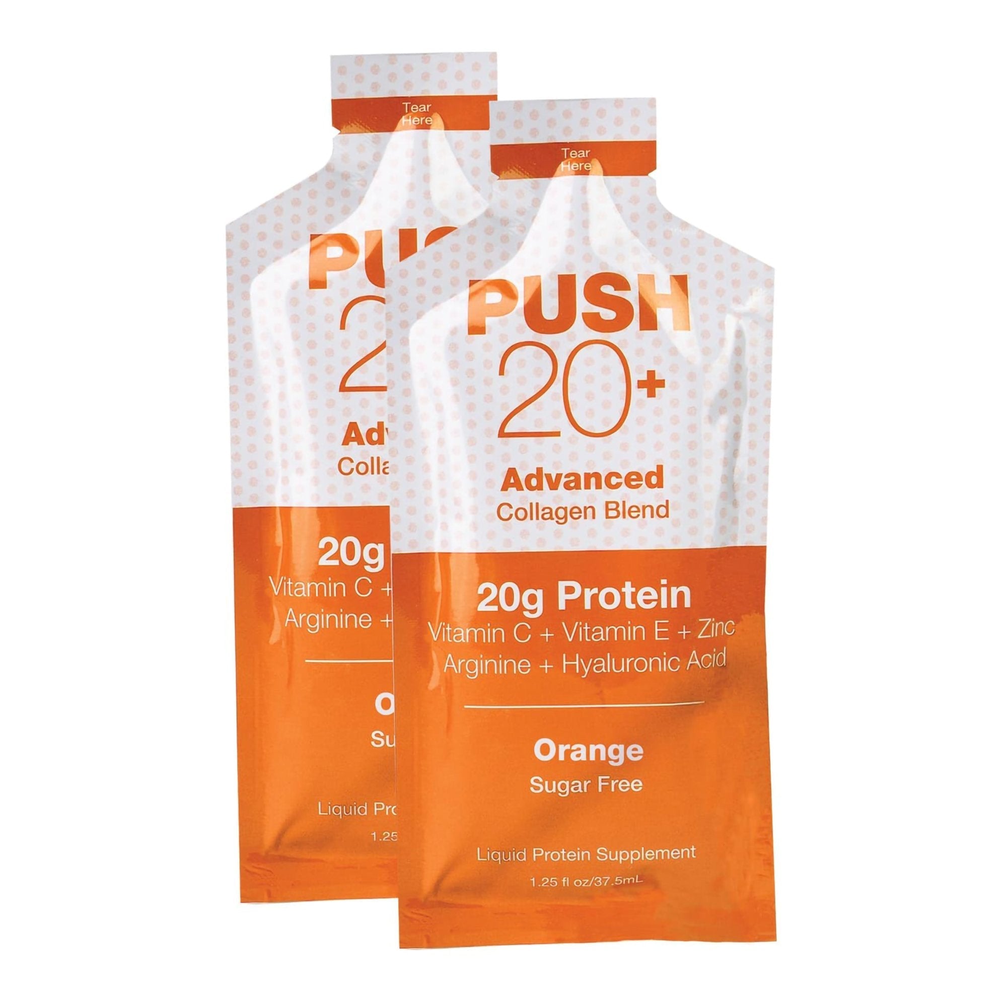 Global Health Products Oral Supplement PUSH 20+ Orange Flavor Liquid 1.25 oz. Individual Packet (60/CS) 