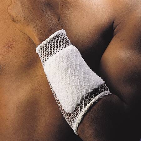 Elastic Net Retainer Dressing Stretch Net Tubular White Elastic Size 5 25 Yard Length Calf / Thigh / Head NonSterile (Case)
