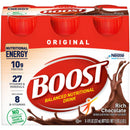 Nestle Healthcare Nutrition Boost Original Chocolate Balanced Nutritional Drink, 8-ounce bottle (24/CS) 