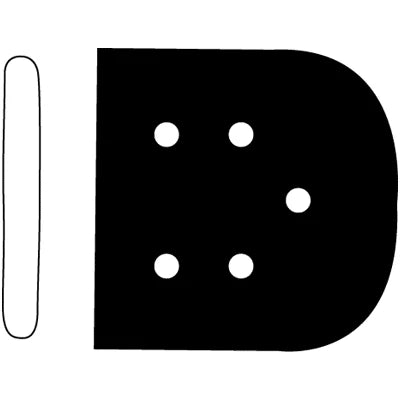 SklarTip Vented Instrument Protectors - 25mm x 25mm x 3mm, Black - 96-1412