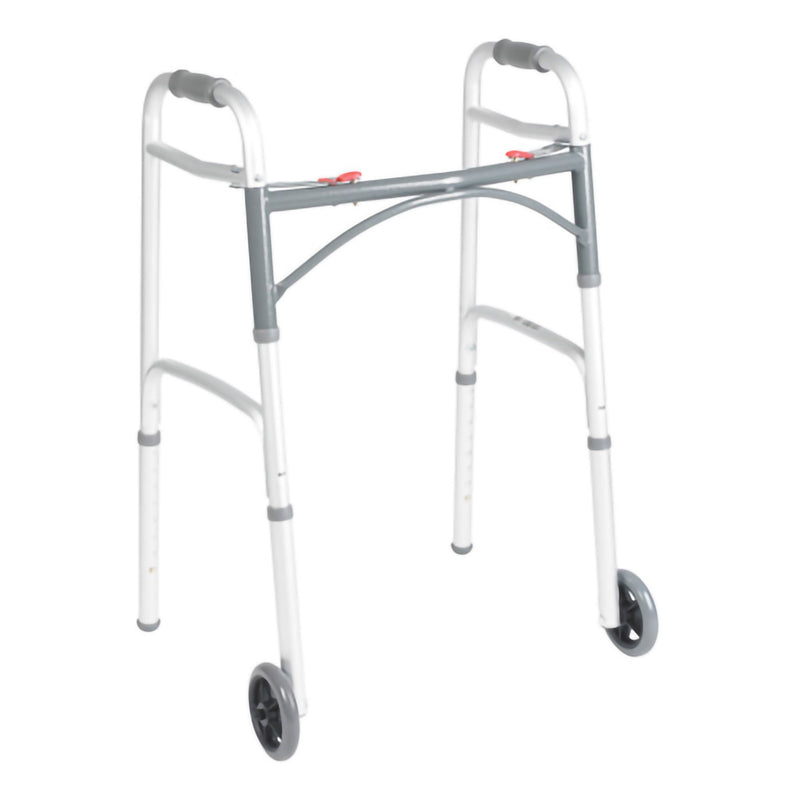 McKesson Junior Aluminum Folding Walker, 25 – 32¼ Inch Height (Each)