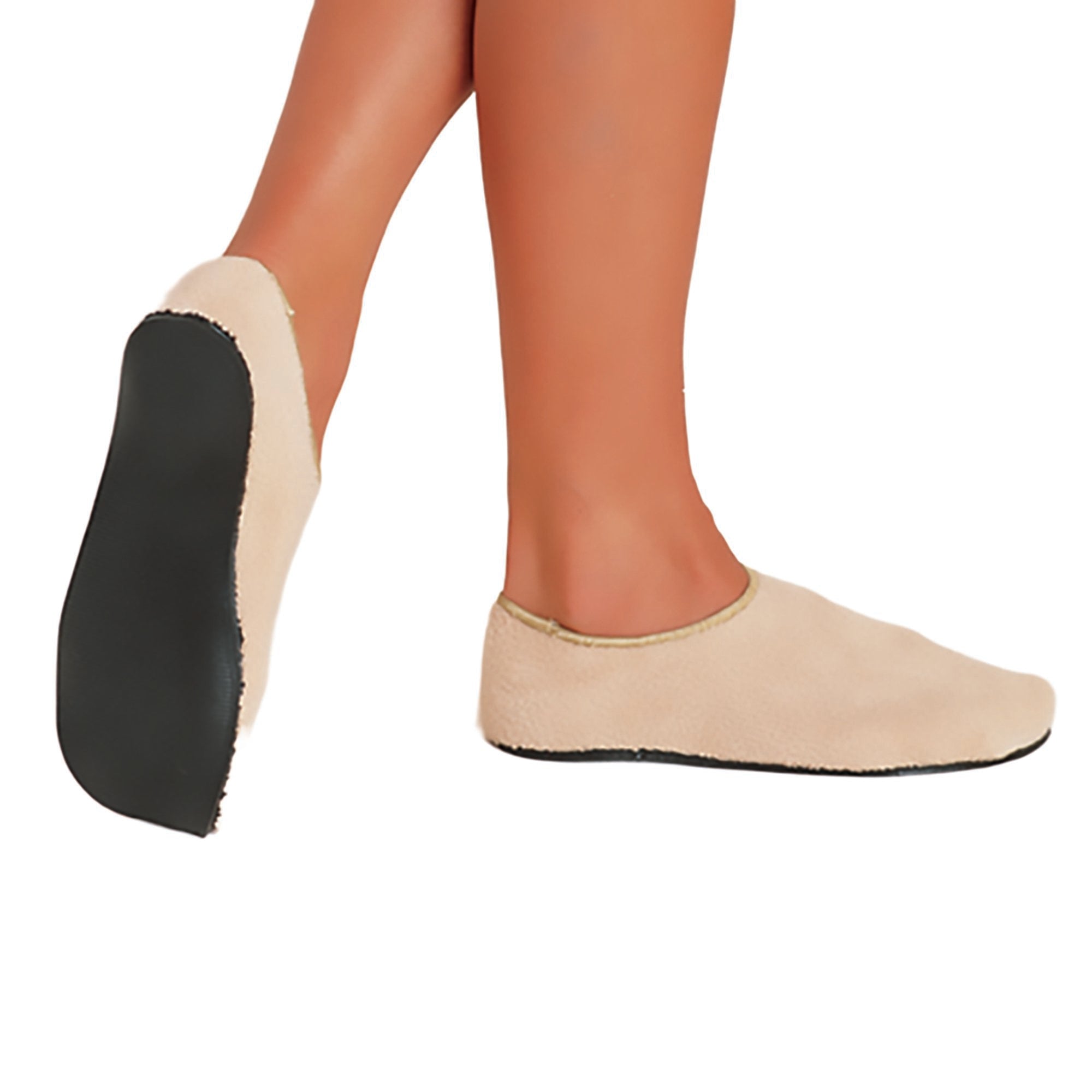 The Pillow Factory Division Care-Steps II Slippers for Adult Shoe Sizes 11 – 12, Beige (60/CS) 