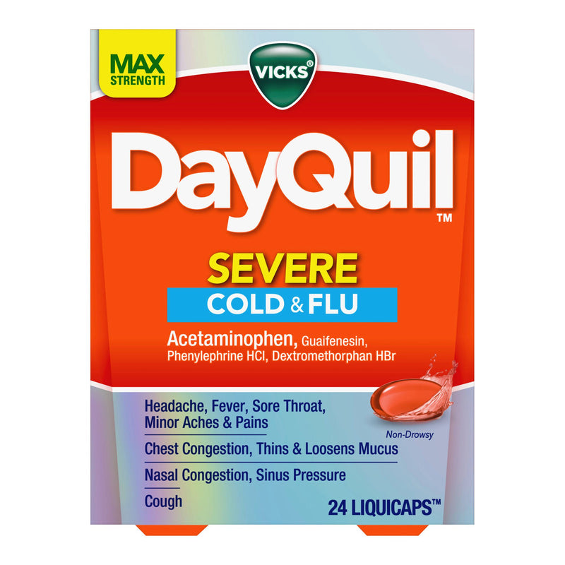 Vicks DayQuil Severe Cold & Flu LiquiCaps (Carton of 24)